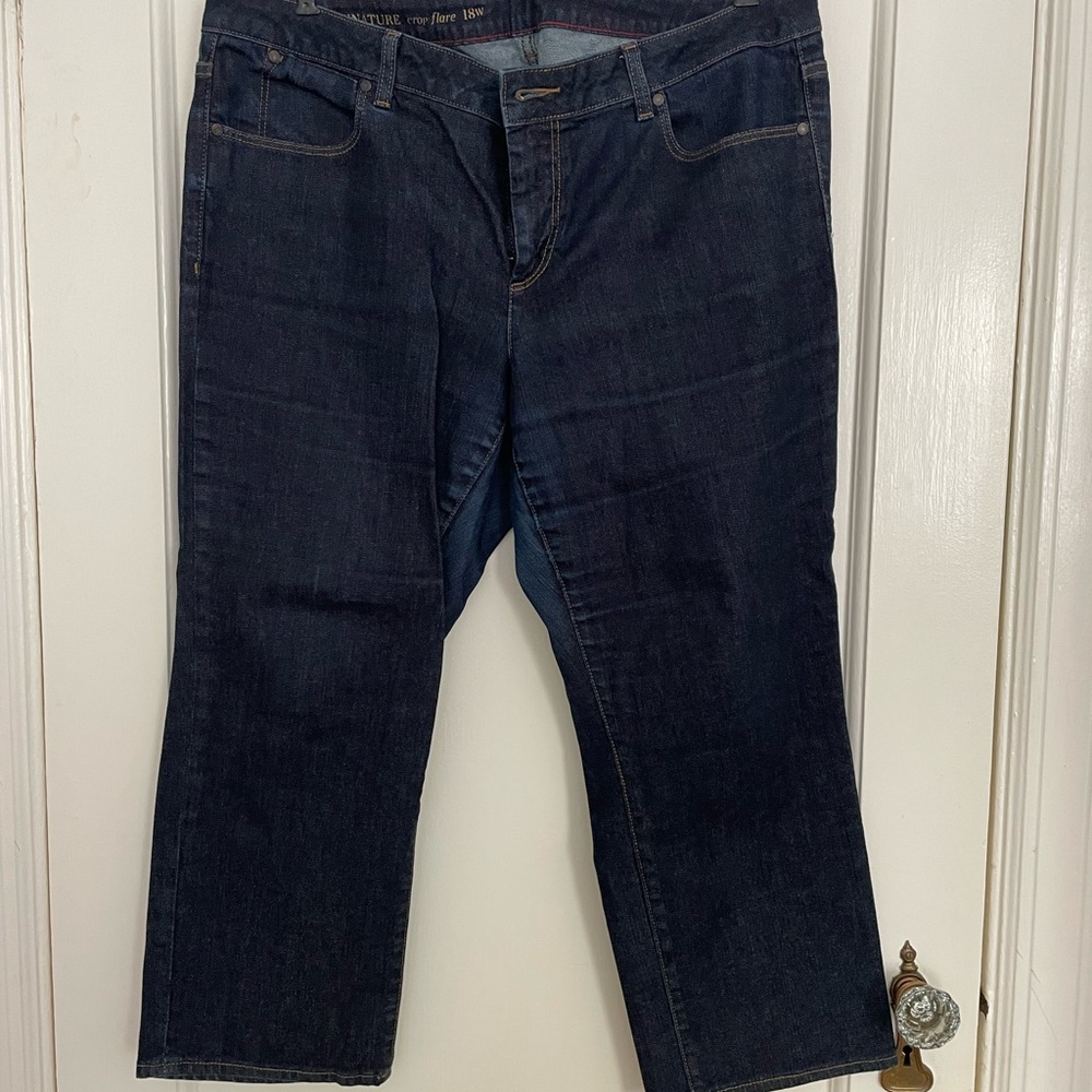 womens dark wash jeans